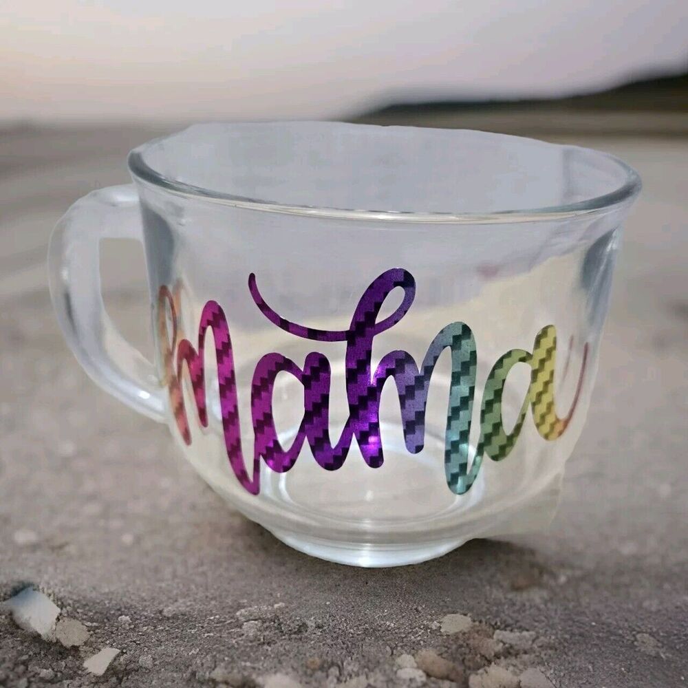 Mama Clear Glass Mug